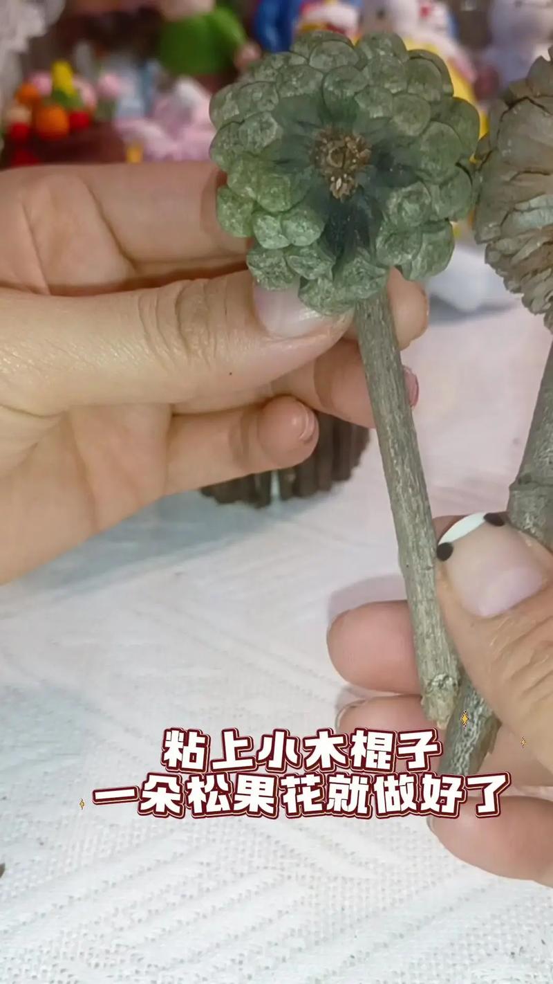 松果花手工教程 用紙杯和小木棍打造冬日暖意擺件